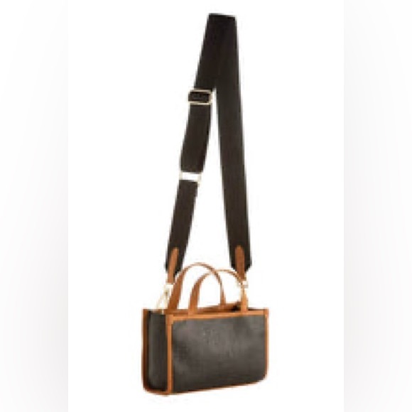 Piper Cross Body Bag-Black and Brown - Picture 2 of 3